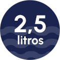 Capacidad de depósito de agua caliente