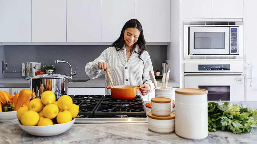 Cocinar con agua purificada
